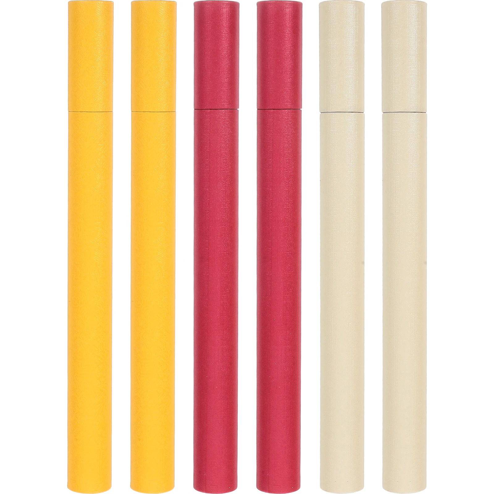 

6pcs Canister Incense Sticks Holder Paper Tube Storage Box Aromatic Holder Fragrance Storage Tubes With Caps Container