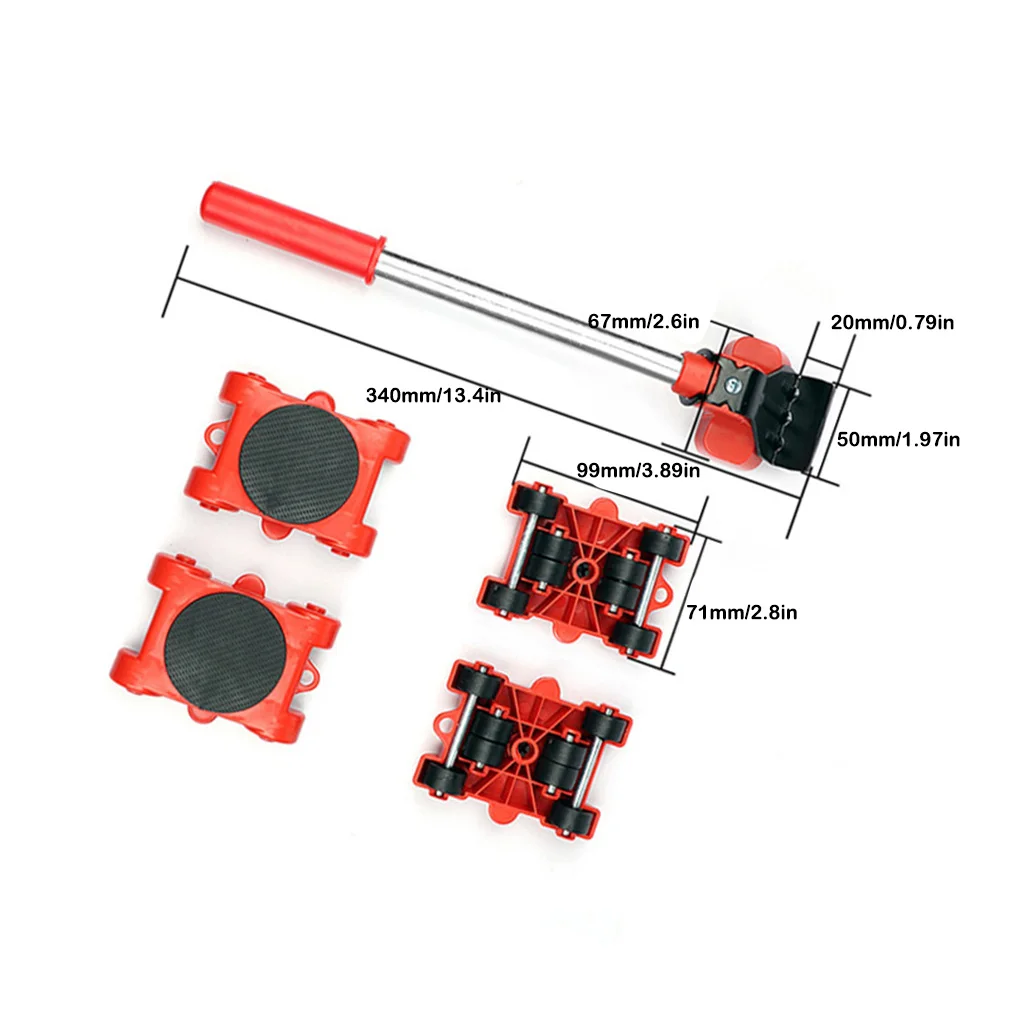 14 sztuk wytrzymały zestaw narzędzi ręcznych do podnośnik Transport mebli z łatwą do przenoszenia kanapą
