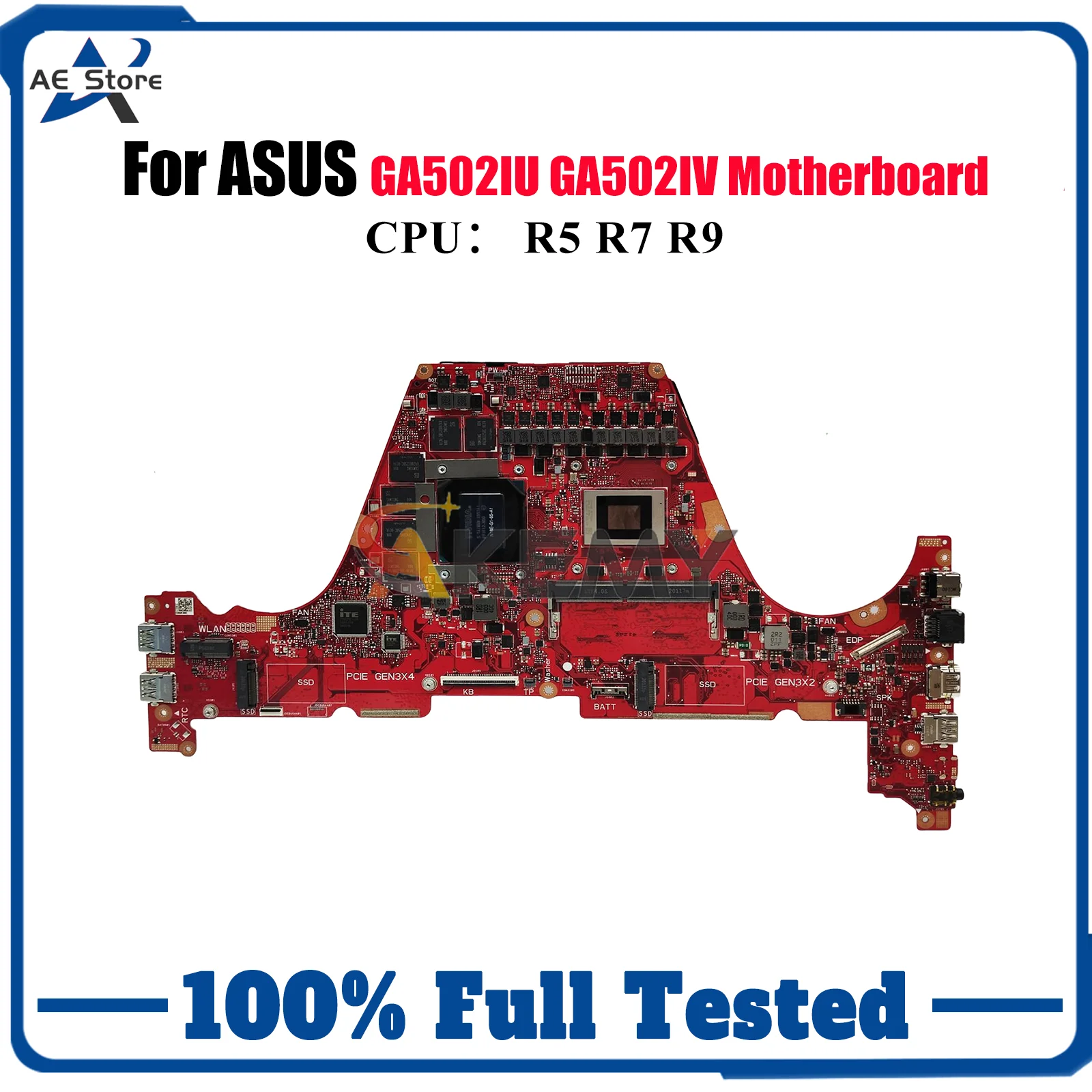 

GA502IU Laptop Motherboard For ASUS ROG Zephyrus G15 GA502IU GA502I GA502IV Notebook Mainboard With R5 R7 R9 CPU 118% tests OK