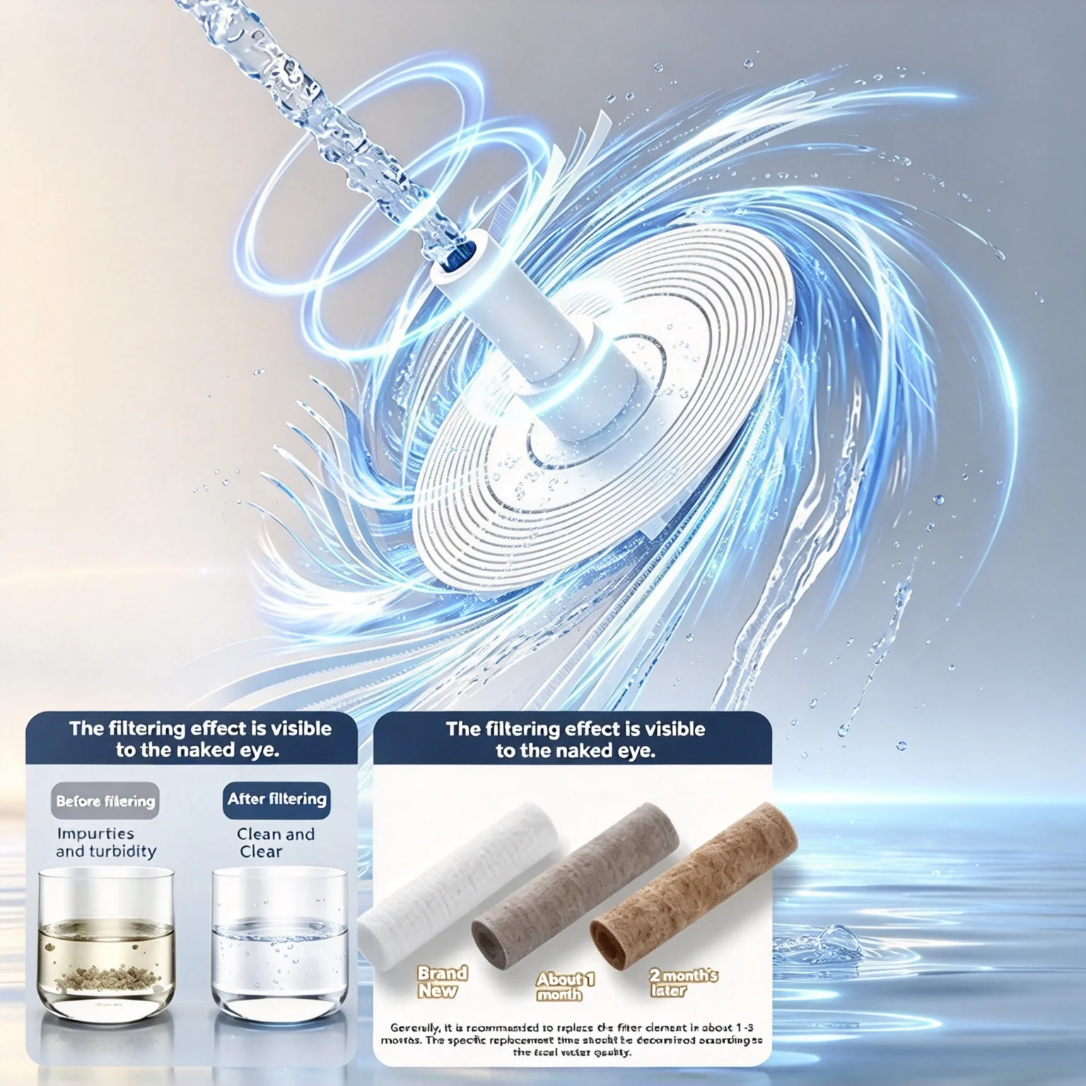 Filter Handheld Shower Head Set 5 Modes High Pressure Water Saving One Button Stop Comes with 1.5m Hose & Wall Holder