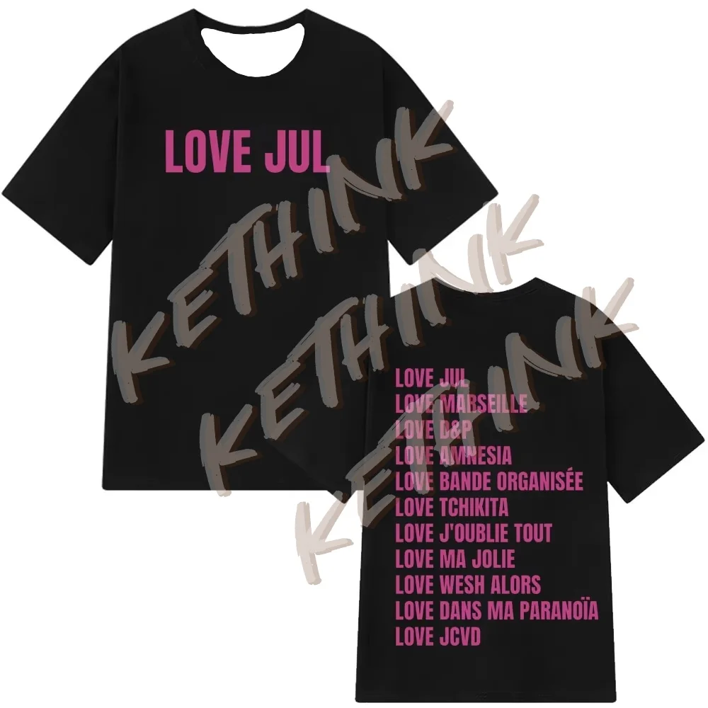 

Rapper Jul Graphic Vintage T-shirt Man Woman Fashion Hip-hop T Shirt Summer Short-sleeved Aesthetic T-shirts