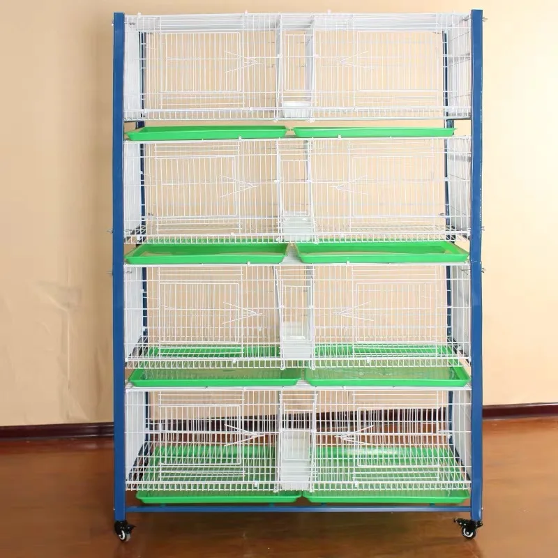 Factory Price 4 levels Indoor Metal Fotable Stainless  Steel Pigeon Breed  House Of Pigeon Breeding Cage