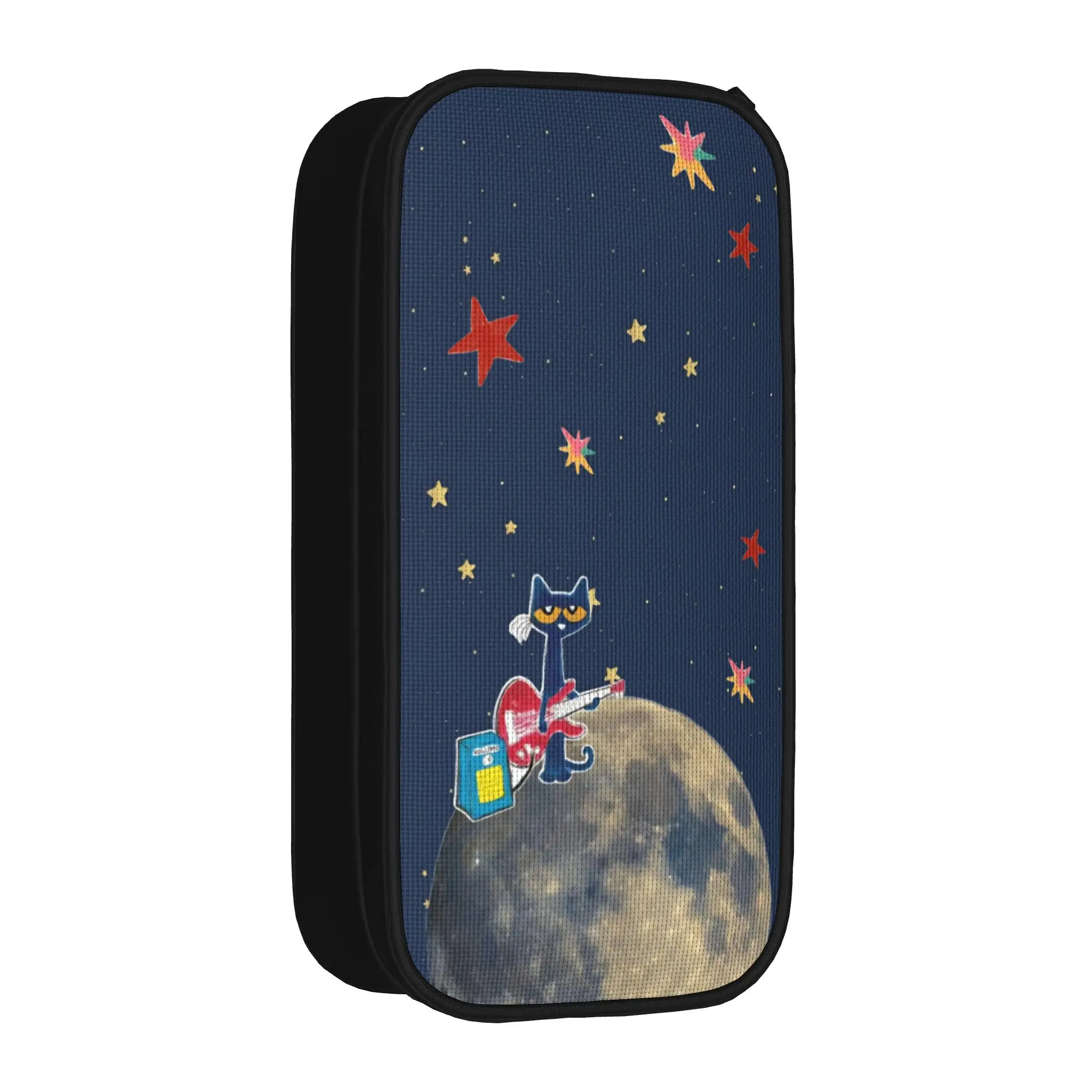 Pete The Cat Pen Box Double Layer Large Capacity Kids School Supplies  Pencil Box Birthday Gift