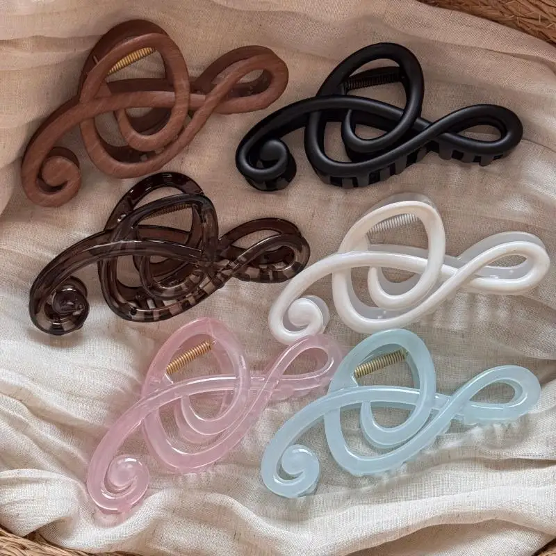 *Fashion Creativity Musical Note Shape Hair Claw Clips Sweet Style Minimalist Shark Clip Headwear Hairpins Hair Accessories Gift