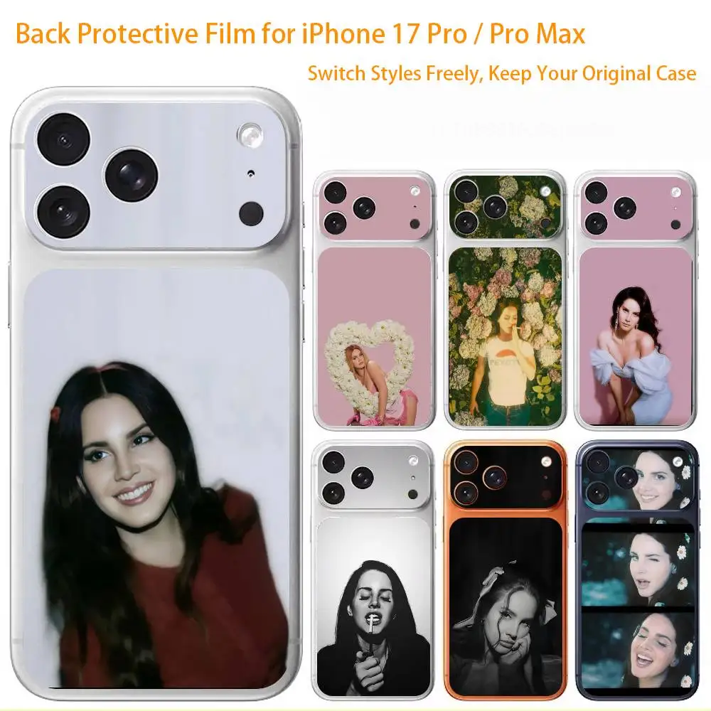 

L-Lana Del Rey S-Singer 3D Full Body Skin Decal for iPhone 17/Pro Max/Air, Color Rear Protective Sticker