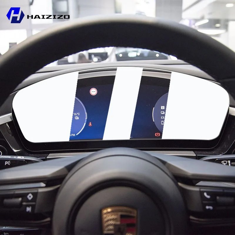 

For Porsche Macan 4/Turbo 2024 Car interior speedometer LCD screen tempered glass protective film anti fingerprint accessories