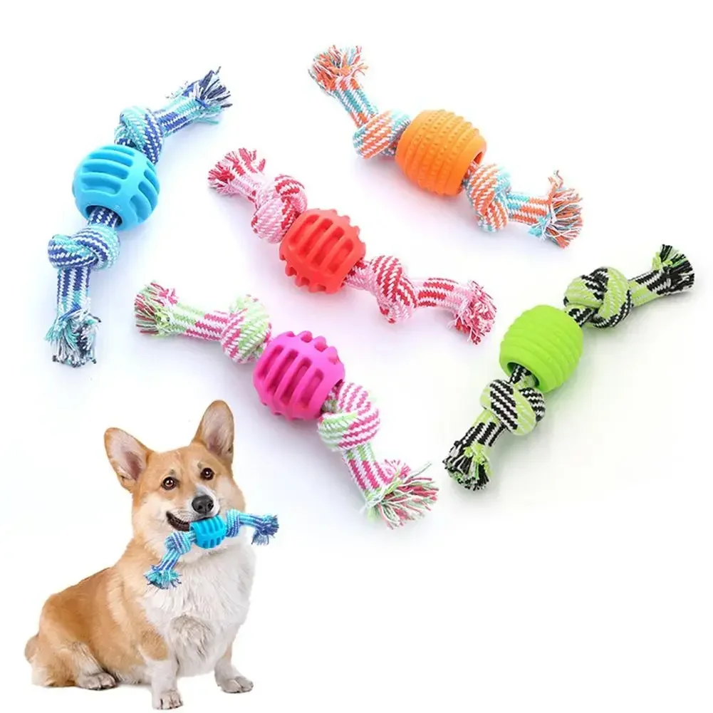 Dog Toy Pet Molar Bite-resistant Cotton Rope Knot for Small Dog Puppy Relieving Stuffy Cleaning Teeth Pet Chew Toys