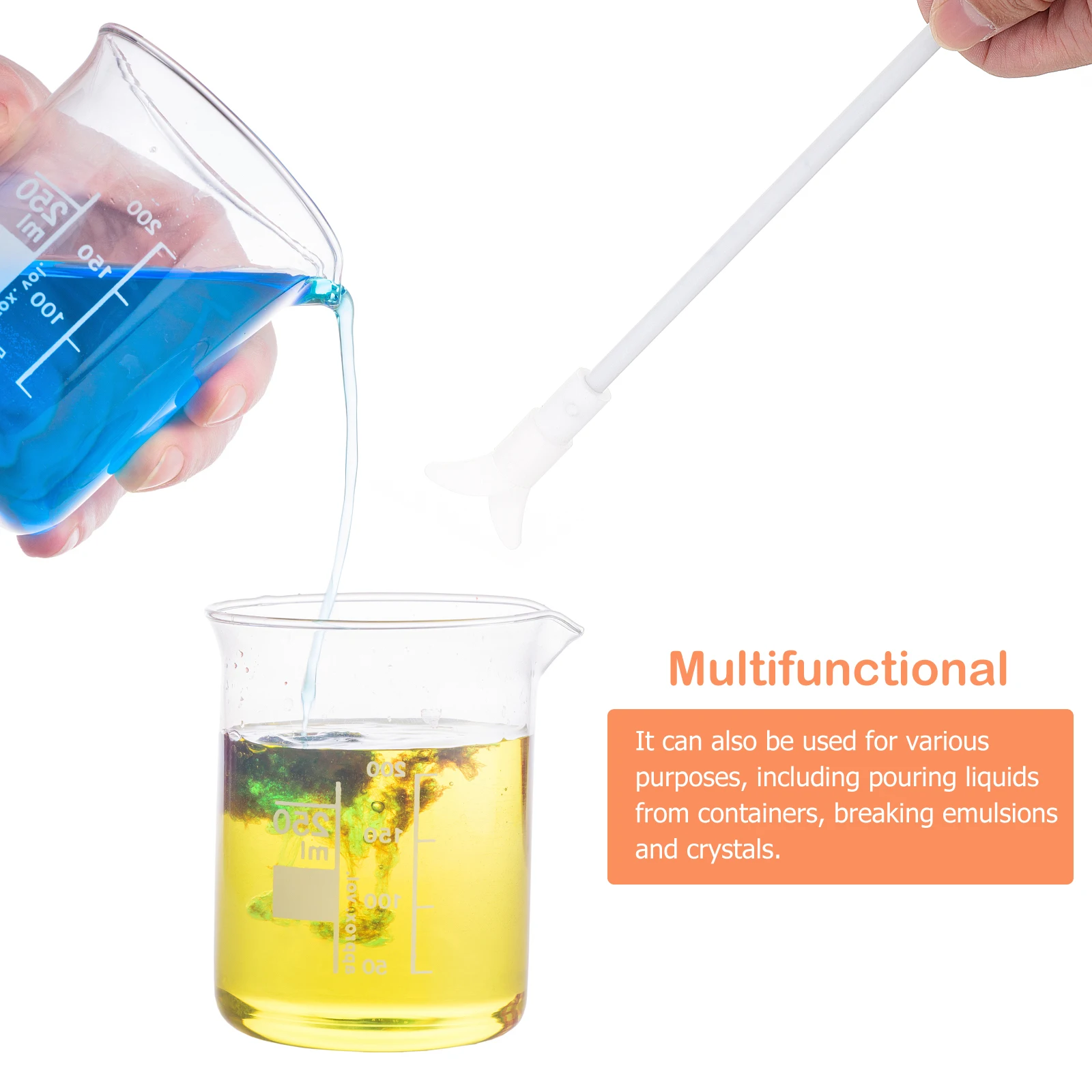 

Polytetrafluoroethylene Stirring Rod Bar Chemistry Experimental Stirrer Mixing Sticks Lab Bars Major