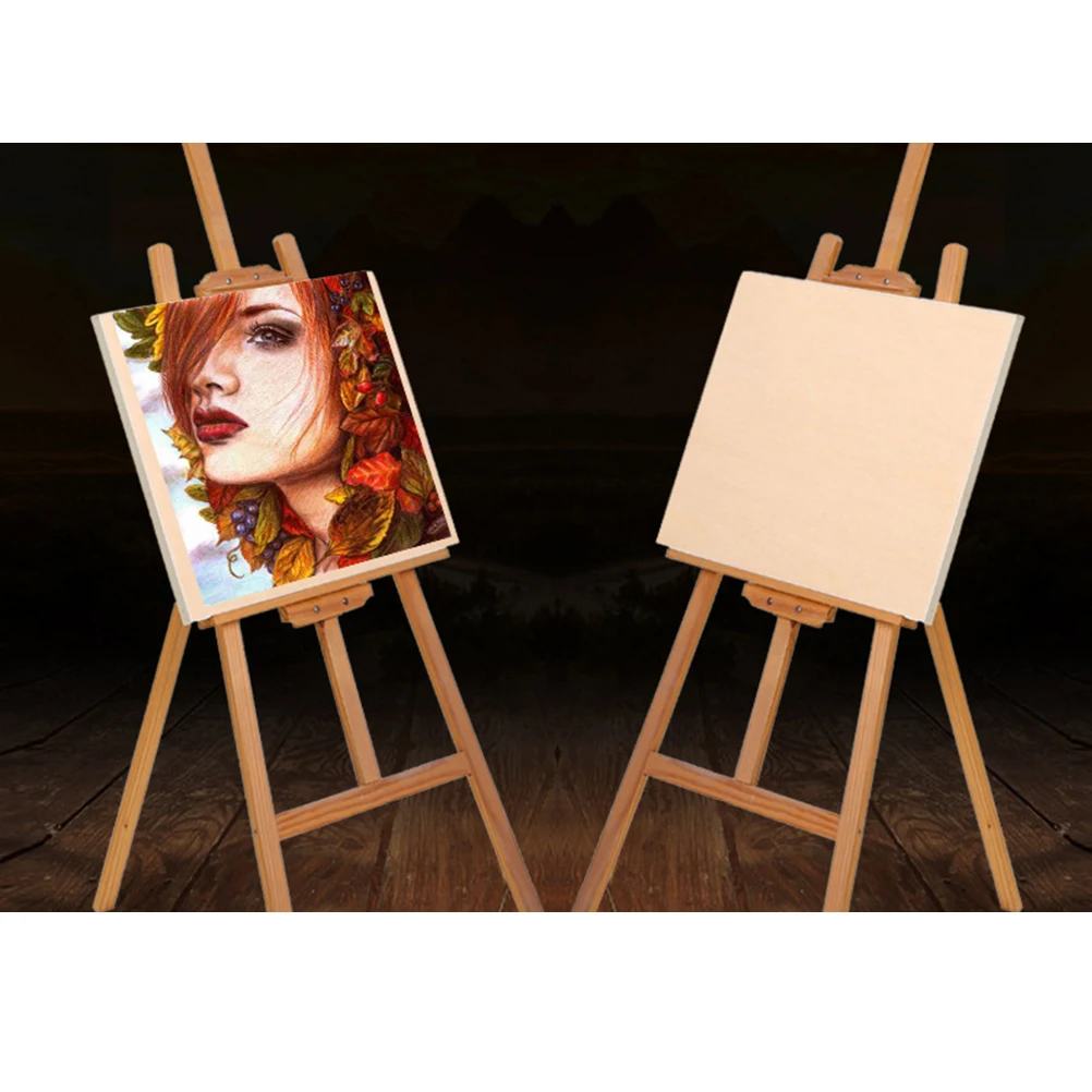 

2 Pcs Wooden Drawing Board Sturdy Painting for Canvas Boards Easels Tabletop Supplies Student