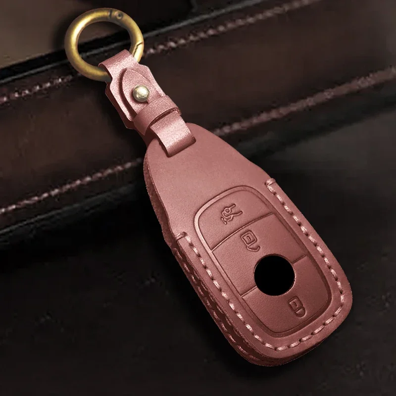 Чехол для ключей от автомобиля, сумка для ключей для Mercedes Benz A C E S Class W221 W177 W205 W213, автомобильный Стайлинг, держатель, брелок для ключей, аксессуары