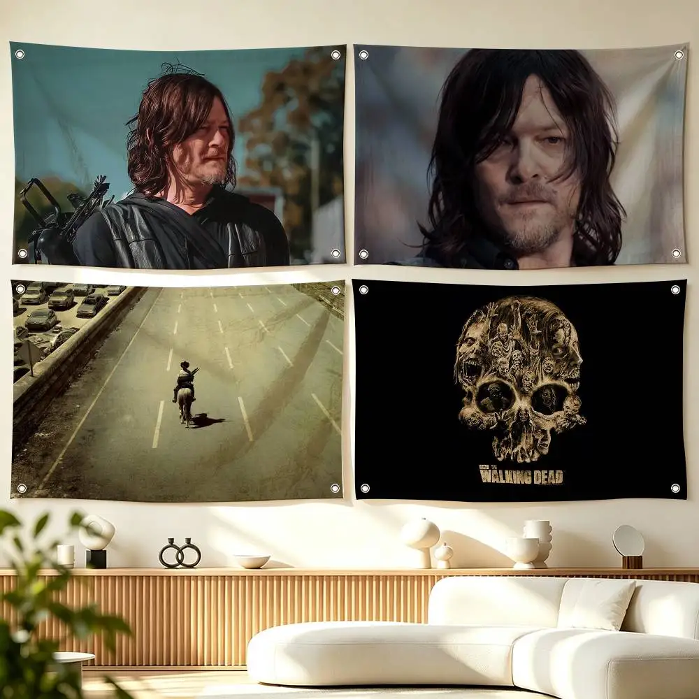 T-The Walking Dead Daryl Dixon  Flags Wall Hanging Tapestry Outdoor Garage Room Decorative flag Background Blanket
