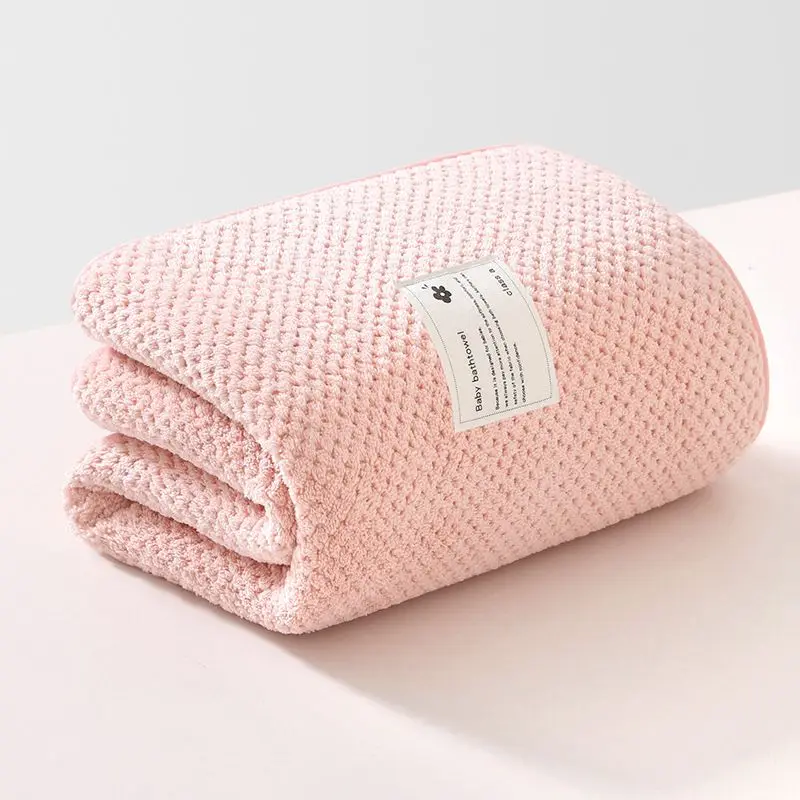 Spring Autumn Baby Blanket Warm Thicken Swaddle Wrap Towlels Newborn Thermal Soft Fleece Bath Towel Infant Swaddling 70*140cm