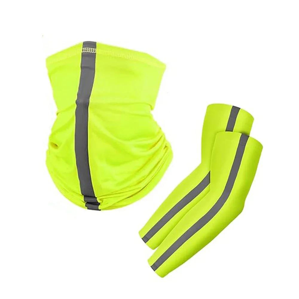 AliExpress Reflective Sun Protection Suit & Face Mask Set, Breathable UV Headband for Outdoor Sports Cycling Mountaineering
