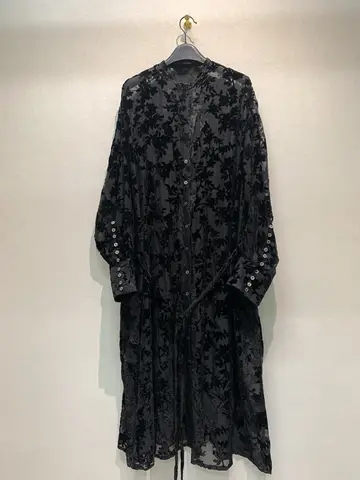 Early Autumn New Elegant Vintage Flocking Dress Velvet Slim Mid-length Luxury Robe Japan Loose Luxury Office Lady Moda Vestidos