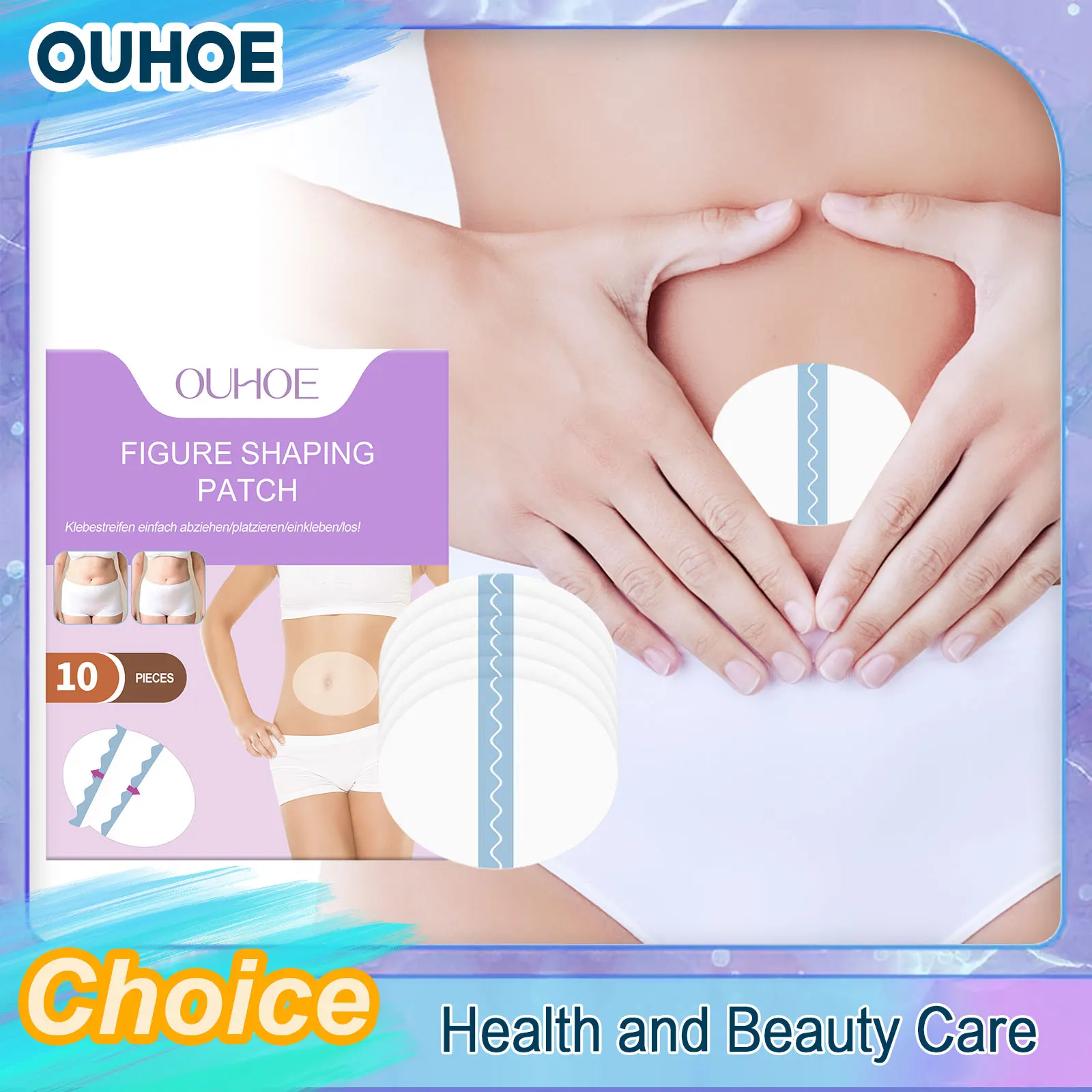 

OUHOE Body Sculpting Belly Stickers Fat Loss Body Firming Abdominal Waist Thin Arm Figure Shaping Patch Anti Cellulite Products