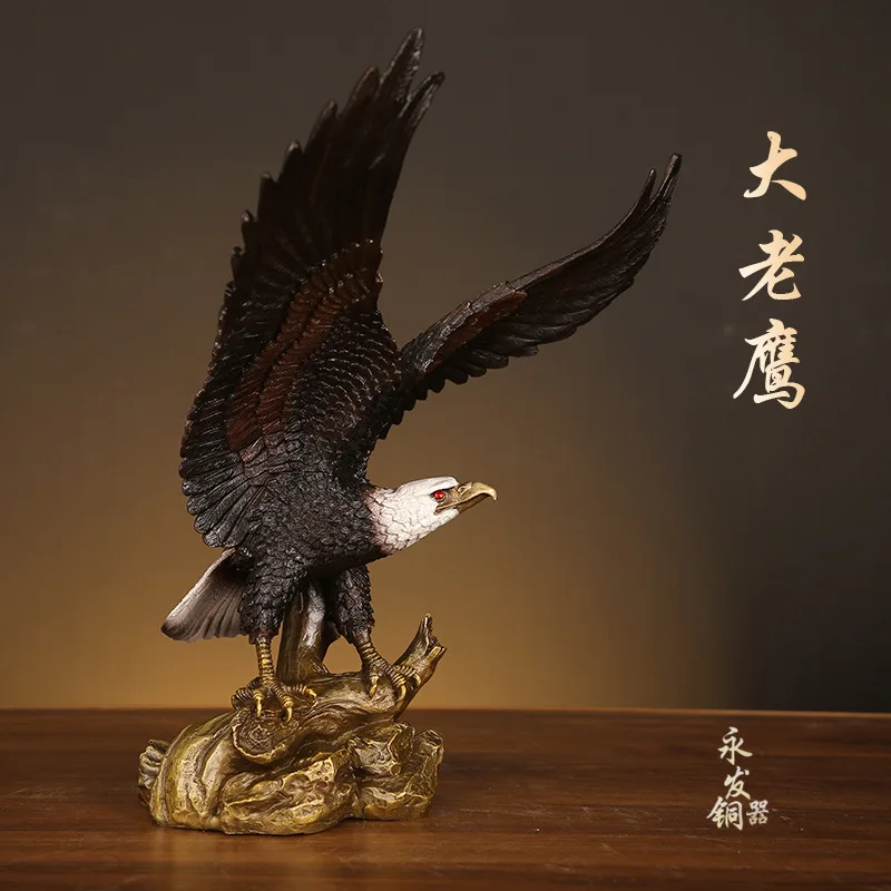 

Original Copper Eagle Ornaments Handmade Decorative Symbolize Grand Plans Blessing Gifts Home Accessories