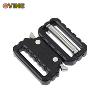 1pcs 25 45mm Tactical Belt Buckle Set Automatic Metal Quick Release Buckle for Men Belt Adjustable Outdoor Backpack Strap Clip