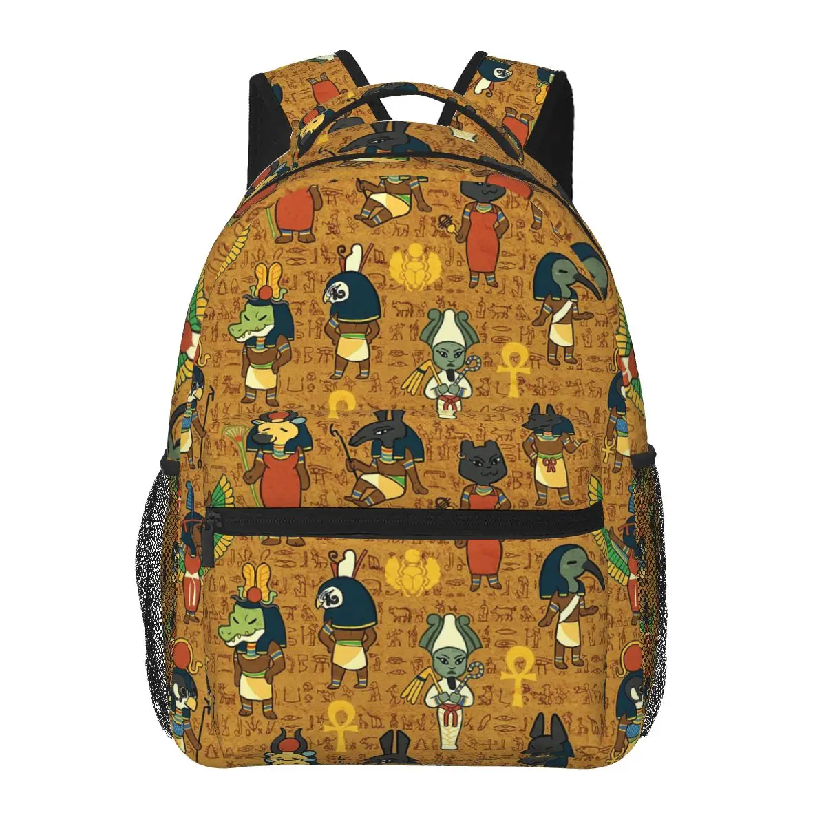 Egyptian Gods And Pharaohs Backpacks Boys Girls Bookbag Students School Bags Cartoon Kids Rucksack Shoulder Bag Large Capacity