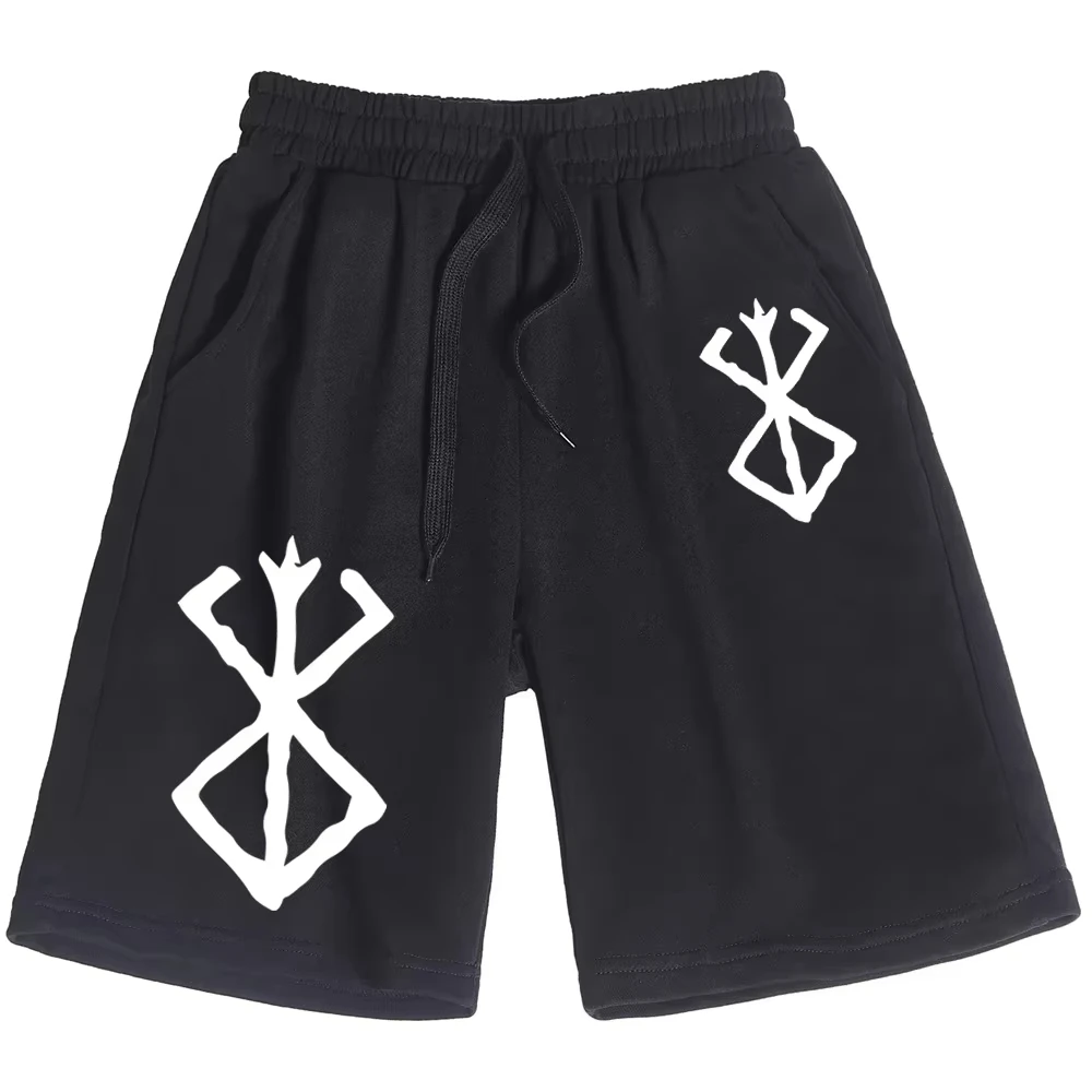 

Hot Sale Berserk Anime Shorts Guts Printed Shorts with Drawstring Cool Anime Casual Jogger Five Short Pants Beach Shorts