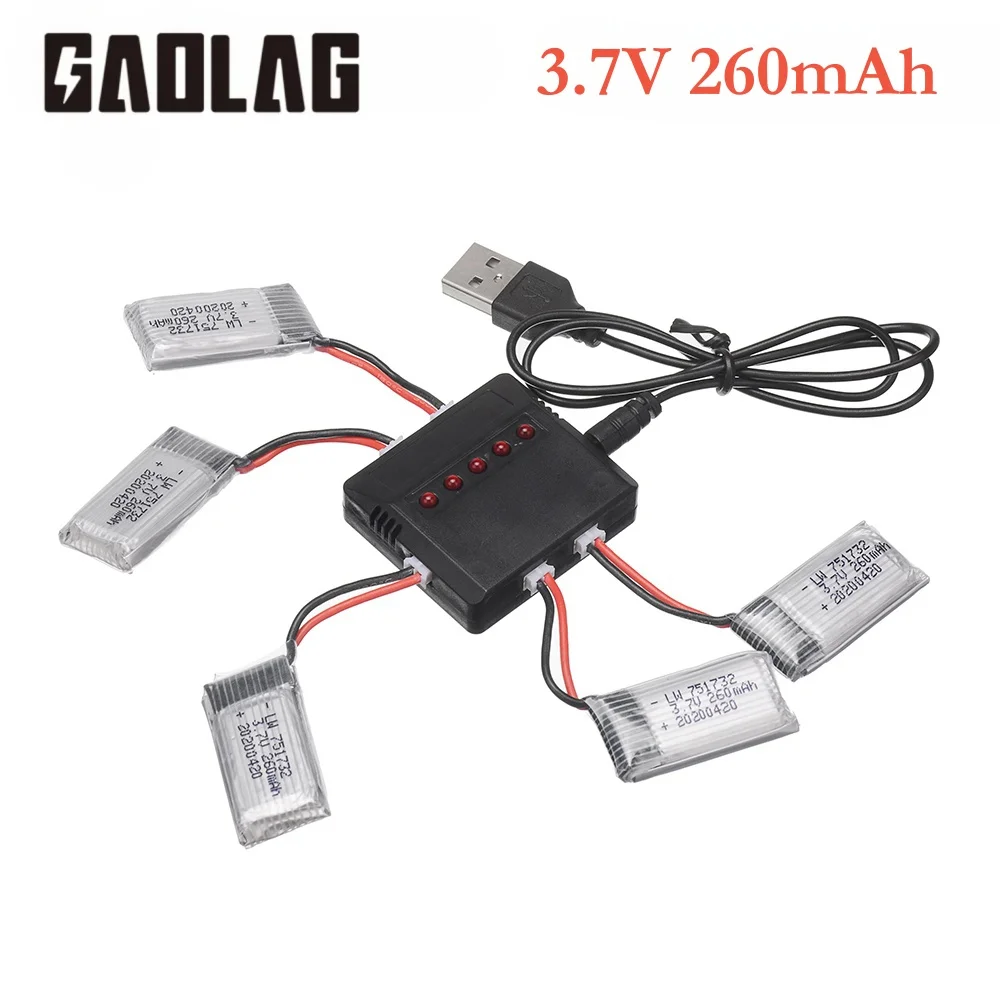 H36 Batterie 3,7 V 260 mAh Lipo Batterie Für Eachine E010 E011 E012 E013 Für Furibee F36 NH010 H36 RC quadcopter Drone batterie Teile