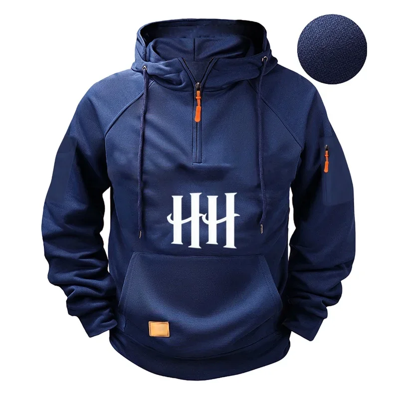 

The 2025 New Fashion Men's hooded Solid Sweatshirt is a simple and elegant men's hooded sweatshirt designed by a designer