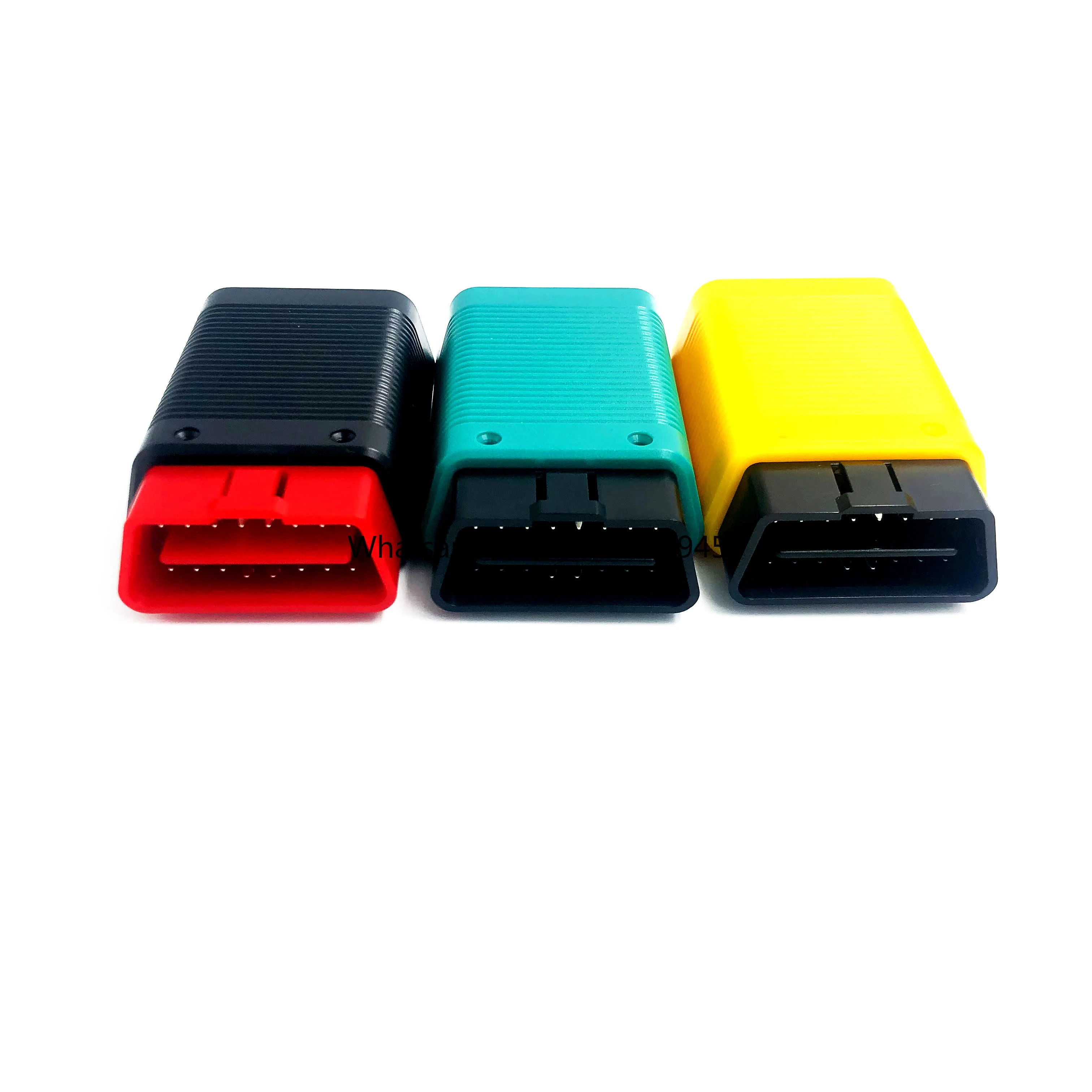 

OBD2 Adapter Plug 90 Degree Bend Male Nickel Plated Weldable with Multicolor Diagnostic Housing