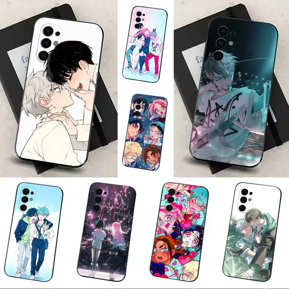 Cute Alien Stage Phone Case Soft Black Case For Samsung S24,S30,S21,S23,S22,S20,Ultra,S25,Plus