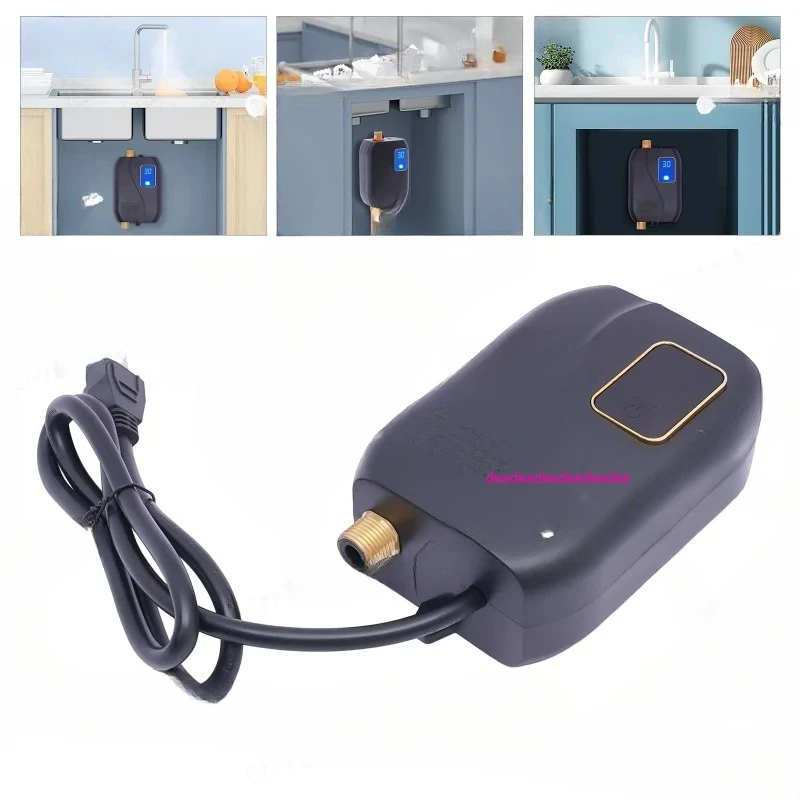 

Mini Tankless Water Heater Electric for Under Sink Instant On Demand Hot Water Heater 110V 3000W with Digital Display Kitchen