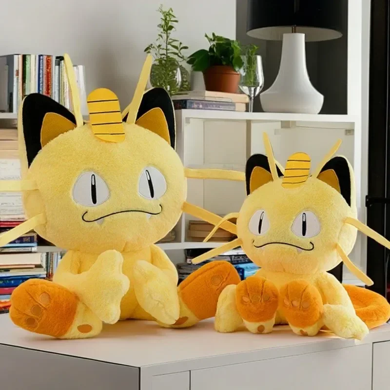 Gorąca nowość! Pluszaki Meowth Pokemon o wysokości 35/70 cm, duże lalki anime, urocze poduszki, gigantyczne pluszaki Pokémon z kreskówek, wypchane prezenty dla dzieci na Boże Narodzenie.