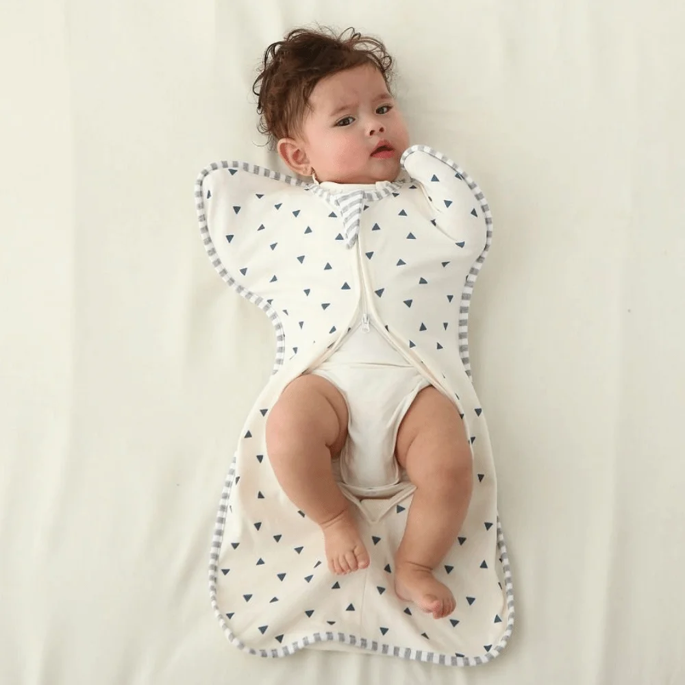 مكافحة ستارتل الطفل كيس النوم لينة الاستسلام نمط الرضع قماط بطانية القفز حقيبة التفاف بطانية الوليد كيس النوم #3