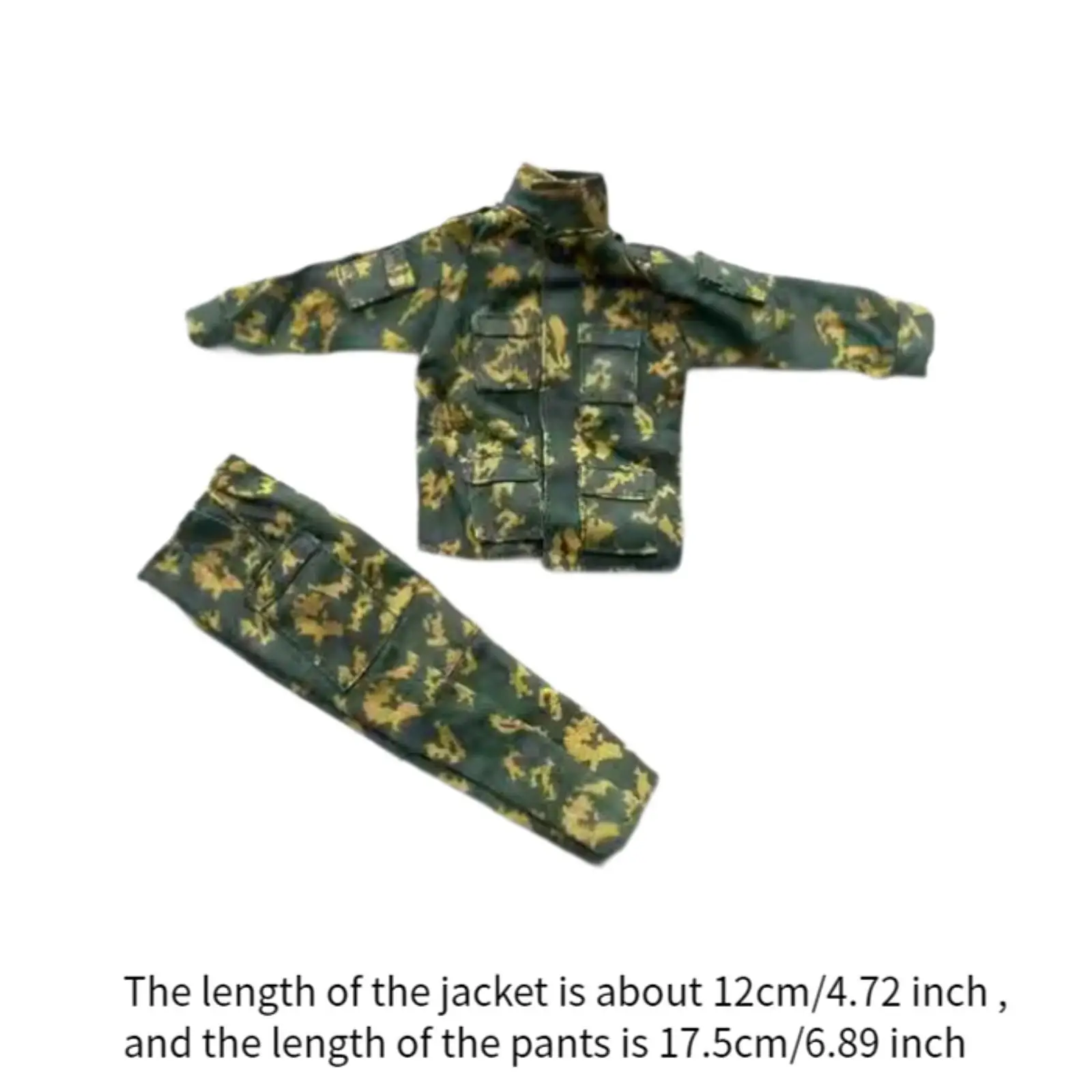 2 pezzi 1/6 uniforme maschile set completo di abbigliamento in miniatura per corpo di figure da 12 pollici