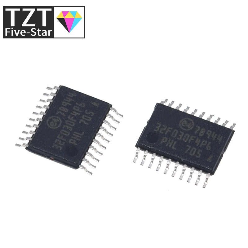 5pcs STM32F030F4P6 TSSOP-20 STM32F030 TSSOP 32F030F4P6 SMD Value-line ARM-based 32-bit MCU