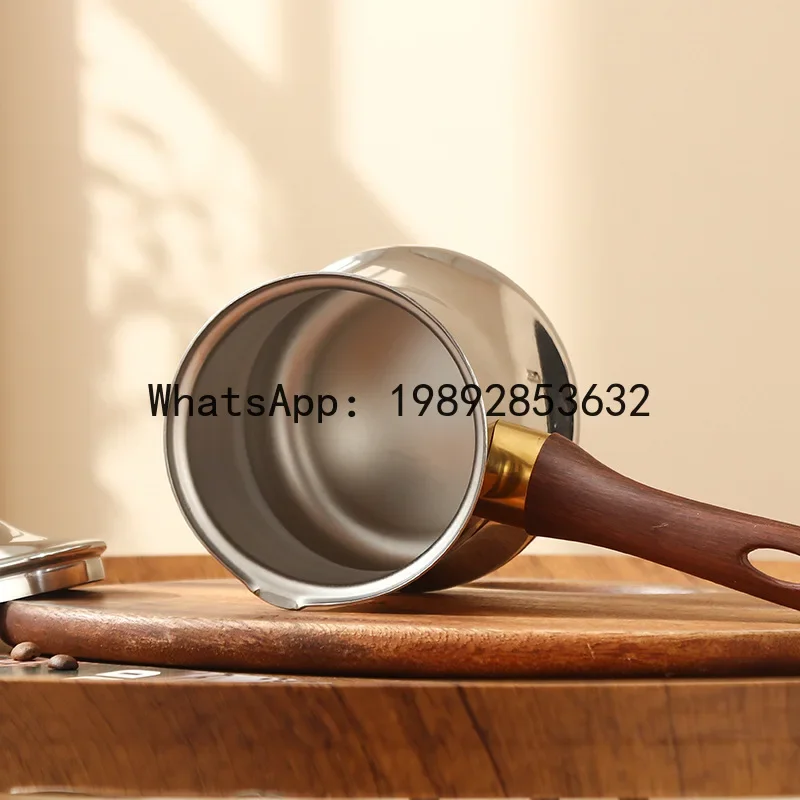 

A5.14 Coffee Pot Latte Cup Three Pack Stainless Steel Milk Cup Cream Chocolate Hot Butter Cup Set