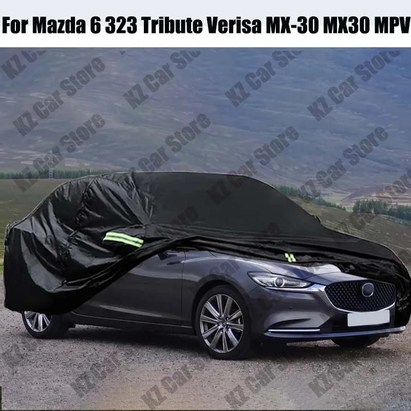 

Автомобильный чехол с защитой от УФ-лучей, солнцезащитный козырек от снега, дождя, ветра, пылезащитный чехол для Mazda 6 323 Tribute Verisa MX-30 MX30 MPV