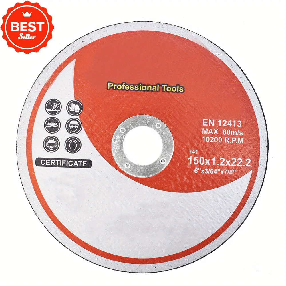 

25 Pack 6" x .045" x 7/8" Cut-off Wheel - Metal & Stainless Steel Cutting Discs