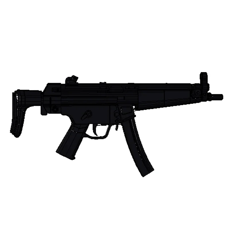

MP5 Gun 3D Paper Model DIY Puzzle Manual Papercrafts Toy