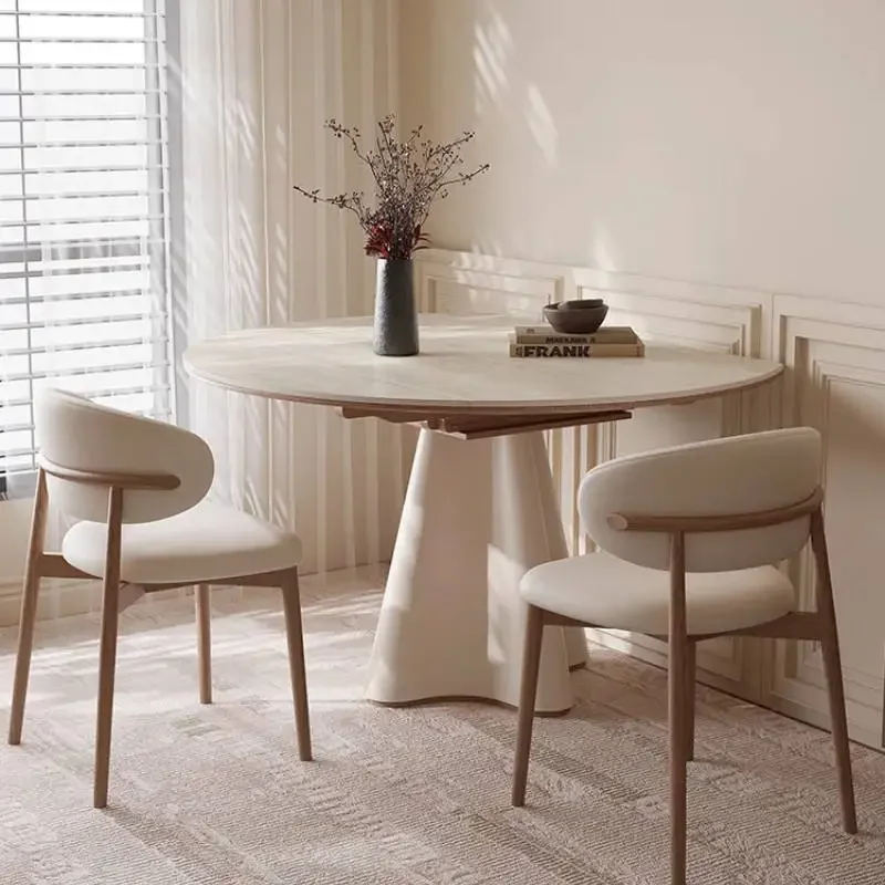 w*-Party Items Dining Tables Chairs White Italian Expandable Nordic Dining Tables Luxury Modern Mesas Comedor Furniture For Home