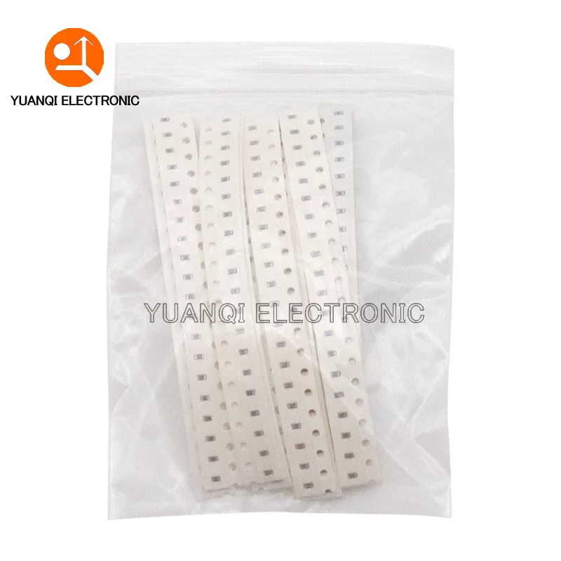 Kit sortido 200PCS 0603 0805 1206 1% SMD Chip Resistor 10valoresX20pcs = 200pcs 1R00 R820 R750 R620 R500 R470 R330 R220 R150 R100