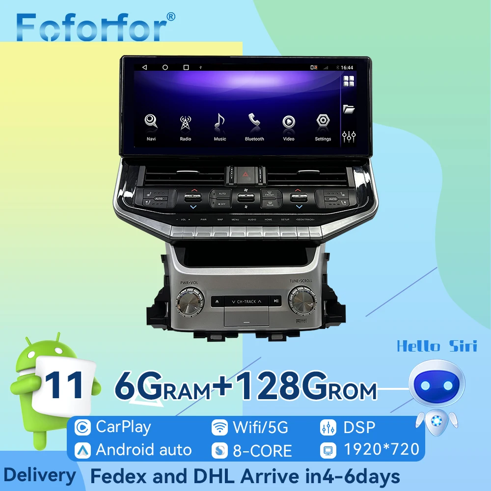 

Upgraded 2023 Models For Toyota Land Cruiser LC200 2016-2018 Android11 Auto Radio Car Player GPS Navigation Multimedia Headunit