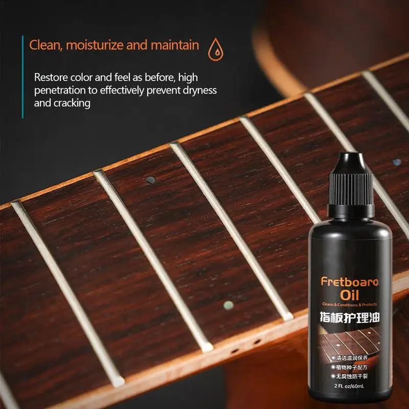 Guitar Fretboard Oil Guitar Lemon Oil And Cleaner For Fingerboard Care Portable Guitar Cleaning Polish And Oil Care Kit