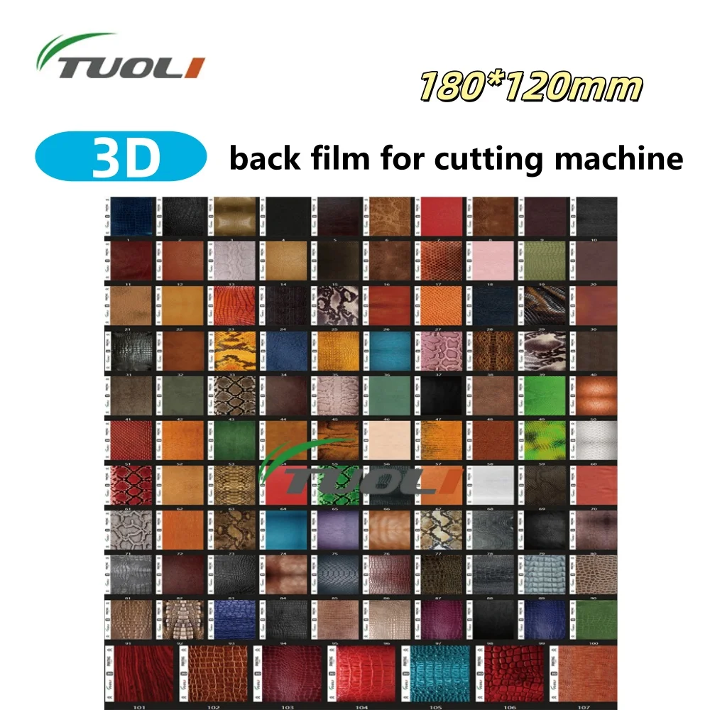 TuoLi Multiple Pattern Phone Back Decorative Snake 3D Relife Film Sheet Skin Texture Mobile Skin TL168 TL518 Cutting Machine