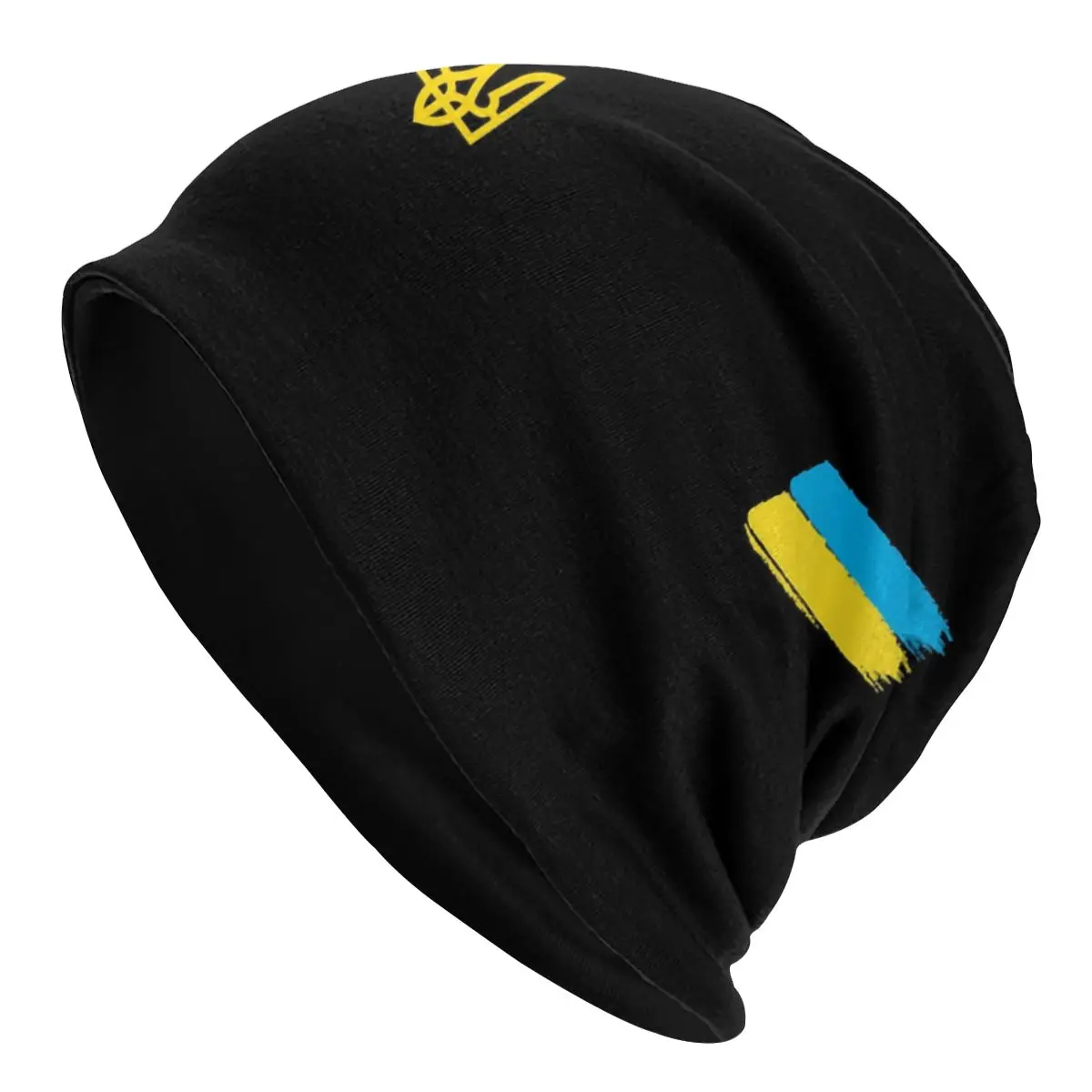 Coat Of Arms Of Ukraine Trident Unisex Bonnet Winter Warm Knit Hat Beanies Caps Adult Ukrainian Flag Beanie Hats Outdoor Ski Cap