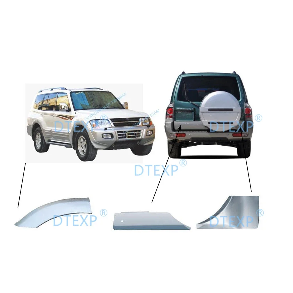 

1 Pcs Tail Door Board for Pajero V73 MN117244XA Rear Spare Tire Cover for Montero 2000-2006 V75 Door Cover Right for Shogun