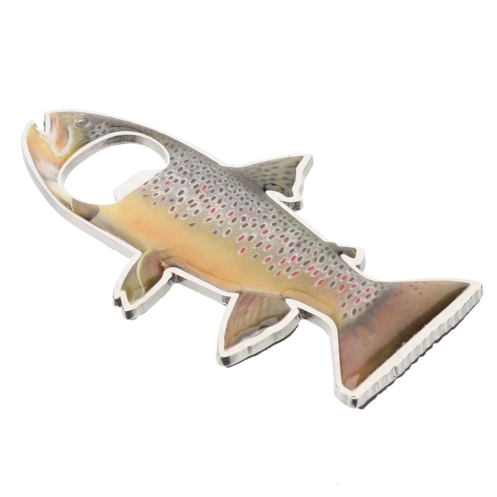 

Rainbow Stainless Steel Trout Fish Bottle Opener Fridge Magnet Beer Opener Can Opener Trout Bottle Opener