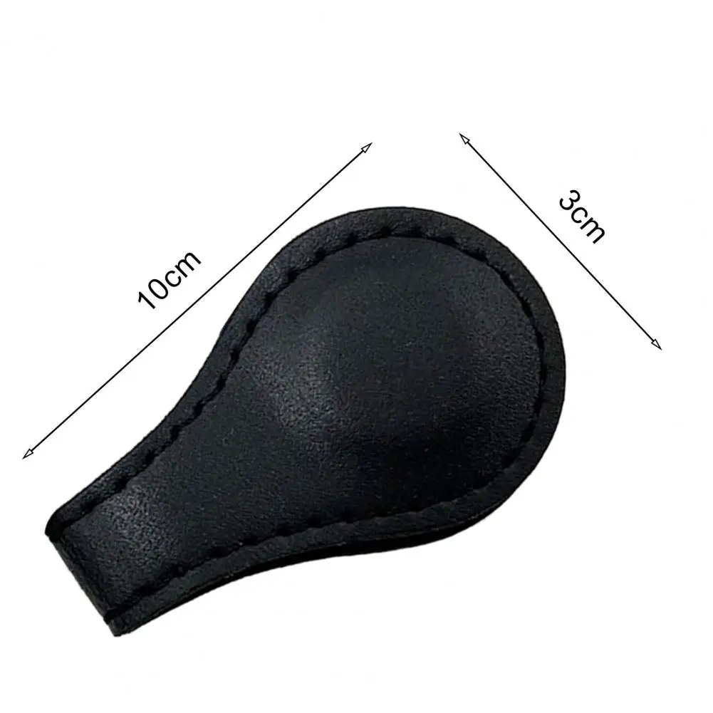 Hand Stitched Leather Magnetic Bookmark Handmade Gift Bookmark Cowhide Clips Dual-side Book Page Divider Traveler Notebook Decor