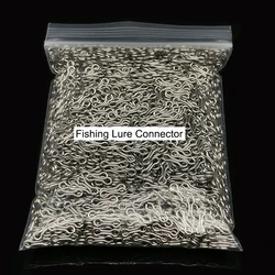 1000pcs Stainless Steel Carp Splay Rings Swivel Buckle Lure Leader Sinker Eyes Connector Fishing Gear Tackle Accessories Pesca