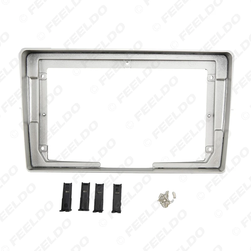 

FEELDO Car Audio 9" Big Screen DVD Fascia Frame Adapter For Toyota EZ/Verso 09-18 2Din Dash Installation Panel Frame Kit