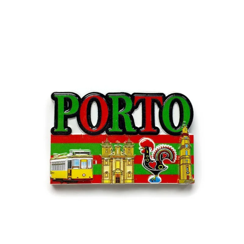 Porto Tourist Souvenirs Creative Style Office Magnetic Refrigerator Decorations Gift Magnetins