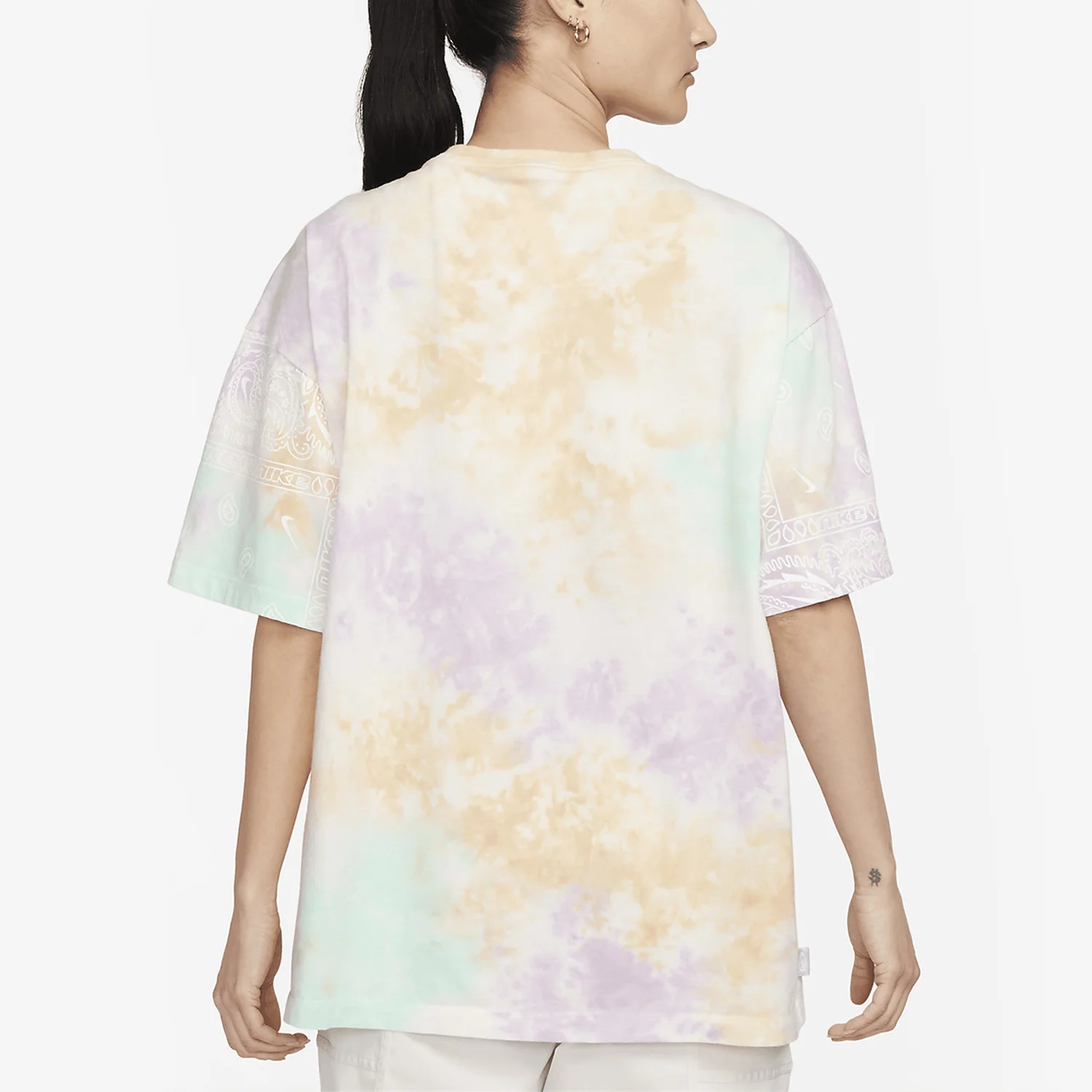 Nike genuine Sportswear women's new minimalist printed short sleeved T-shirt FJ7731-885