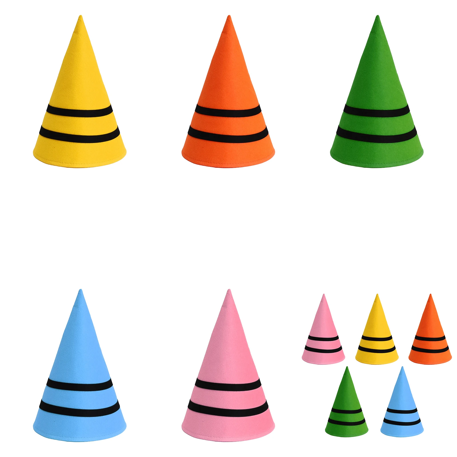 Adultes enfants rayé Halloween noël elfe chapeau Costume accessoire accessoires de fête approvisionnement Gadget pour fête à thème mascarade carnaval